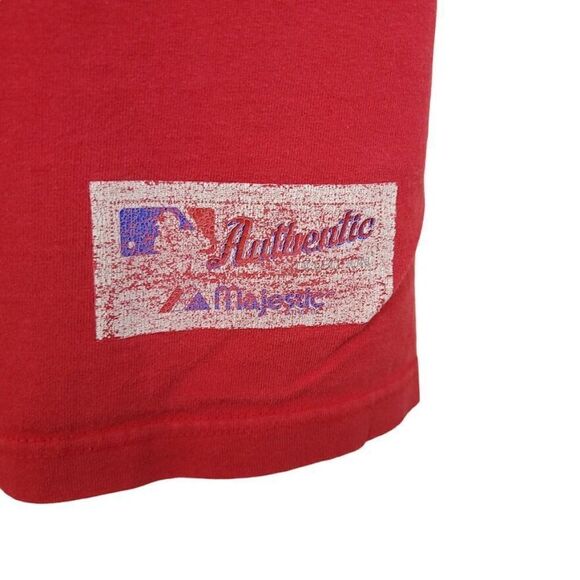 Philadelphia Phillies T Shirt Vintage Y2K MLB Baseball Majestic Mens Size Large - Picture 4 of 7